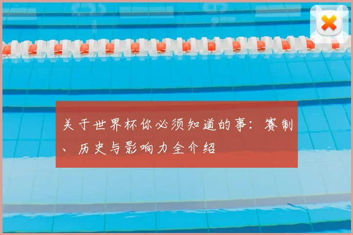 关于世界杯你必须知道的事：赛制、历史与影响力全介绍